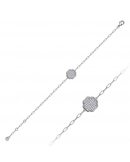 FLORAL STYLE DIAMOND BRACELET (VB519)
