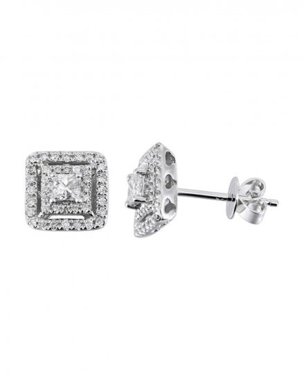 SQUARE DIAMOND STUDS (VE216)