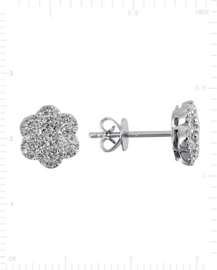 FLORAL CLUSTER DIAMOND STUDS (VE335)