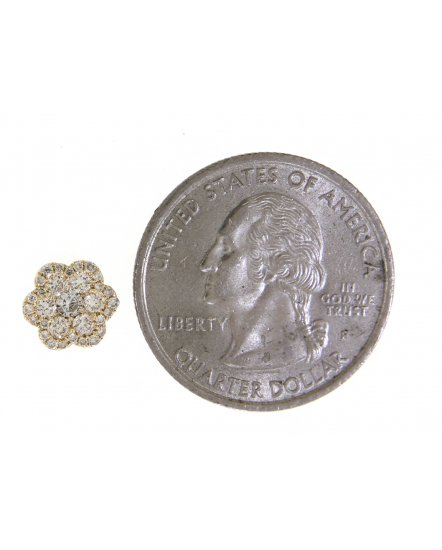 FLORAL CLUSTER DIAMOND STUDS (VE335)