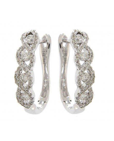 COLORED STONE HOOPS (VE344)