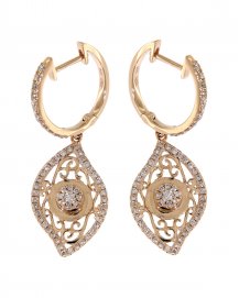 LEAF DIAMOND DANGLING (VE385)