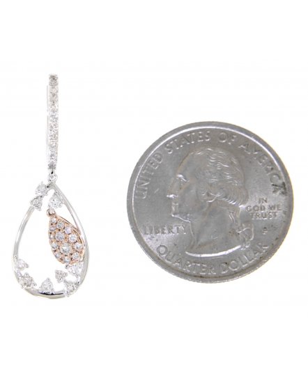 PEAR SHAPE DIAMOND DANGLING (VE390)