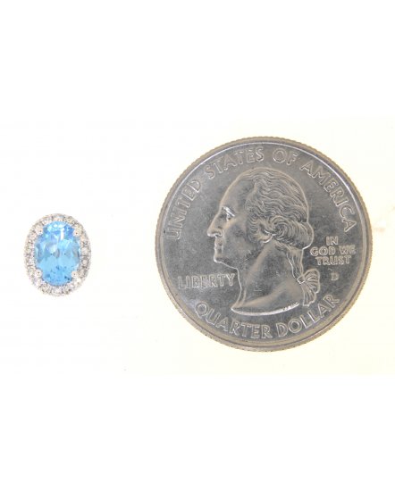 OVAL COLORED STONE DIAMOND STUDS (VE396)