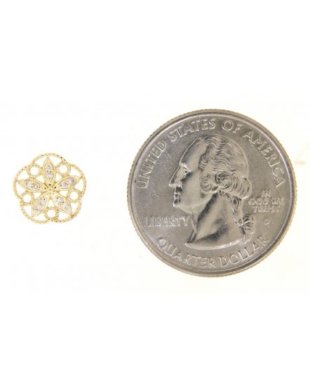 FLORAL STYLE DIAMOND STUDS (VE397)