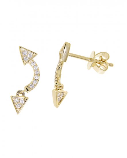  ARROW STYLE DIAMOND STUDS (VE403)