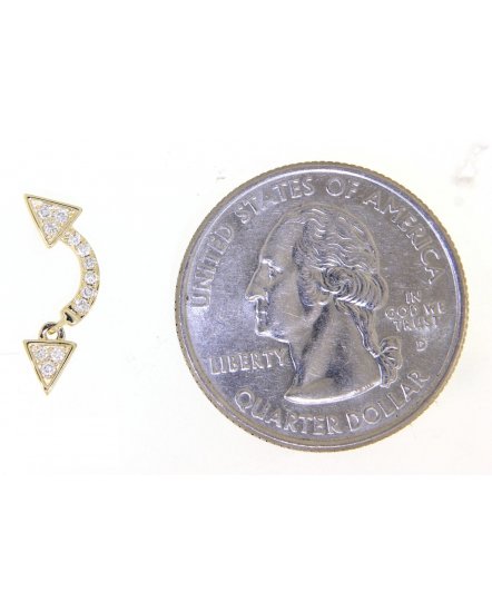  ARROW STYLE DIAMOND STUDS (VE403)