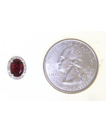 OVAL COLORED STONE DIAMOND STUDS (VE405)