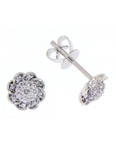 FLORAL STYLE DIAMOND STUDS (VE408)