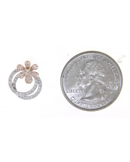 FLORAL STYLE ROUND DIAMOND STUDS (VE420)