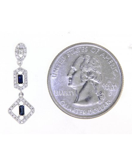 SAPPHIRE DIAMOND DANGLING (VE425)