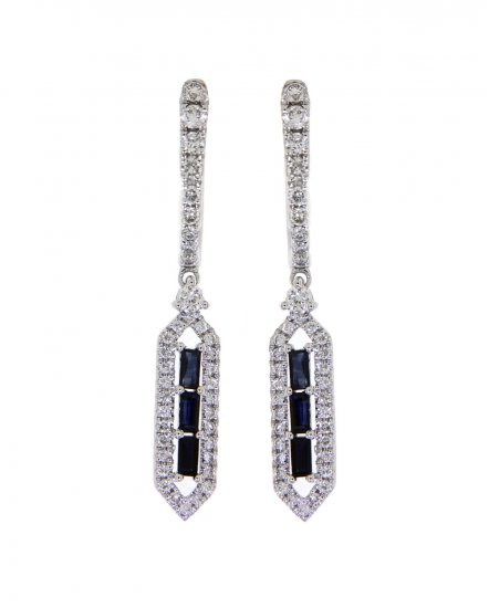 SAPPHIRE DIAMOND DANGLING  (VE426)