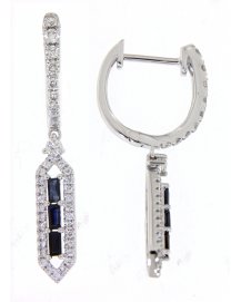 SAPPHIRE DIAMOND DANGLING  (VE426)