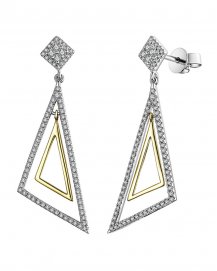 TRIANGLE STYLE DIAMOND DANGLING (VE427)