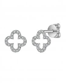 CLOVER STYLE DIAMOND STUDS (VE432)