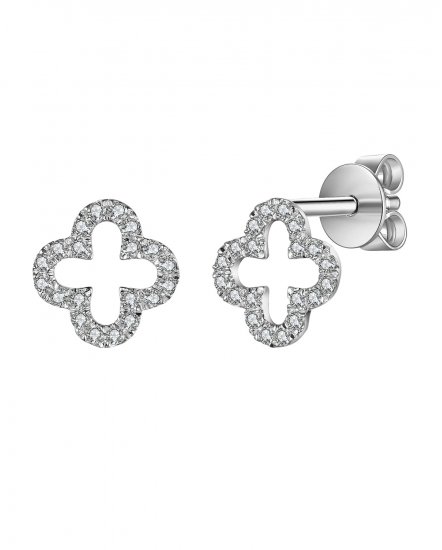 CLOVER STYLE DIAMOND STUDS (VE432)