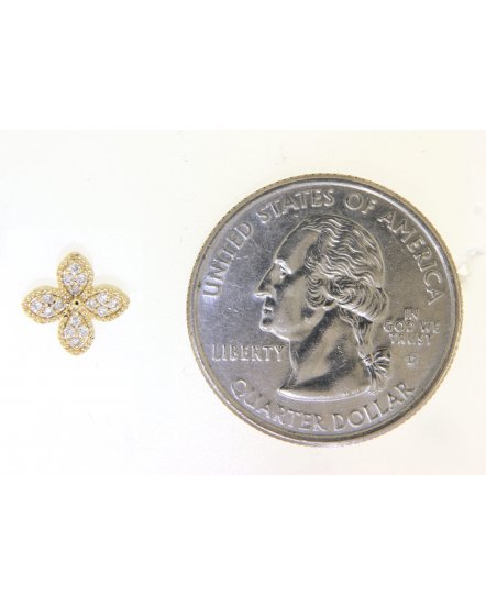 FOUR LEAF STYLE DIAMOND STUDS (VE433)