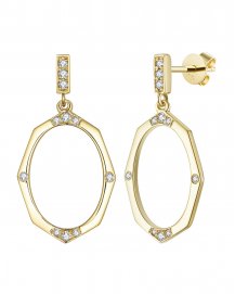 OVAL STYLE DIAMOND DANGLING (VE437)