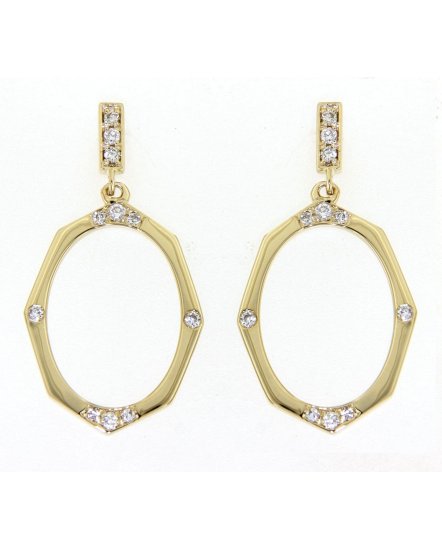 OVAL STYLE DIAMOND DANGLING (VE437)