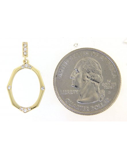 OVAL STYLE DIAMOND DANGLING (VE437)