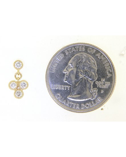 FLORAL STYLE DIAMOND DANGLING (VE440)