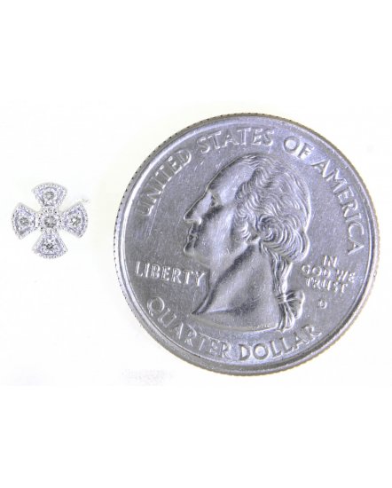 FOUR LEAF STYLE DIAMOND STUDS (VE456)