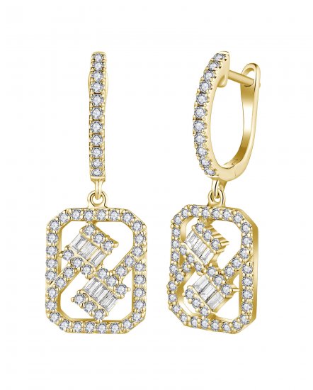 BAGUETTE DIAMOND DANGLING (VE490)
