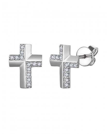 CROSS DIAMOND STUDS (VE500)