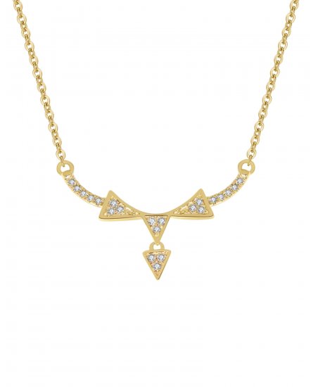 TRIANGLE STYLE DANGLE DIAMOND NECKLACE (VN403)