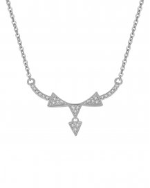 TRIANGLE STYLE DANGLE DIAMOND NECKLACE (VN403)