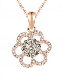 FLORAL CLUSTER DIAMOND PENDANT (VP211)