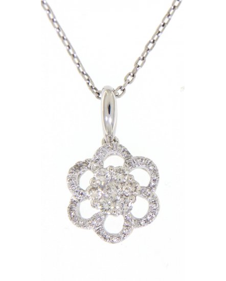 FLORAL CLUSTER DIAMOND PENDANT (VP211)