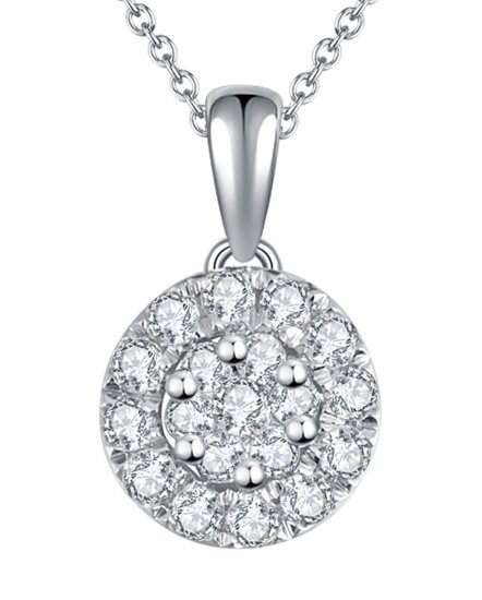 ROUND CLUSTER DIAMOND PENDANT (VP262)