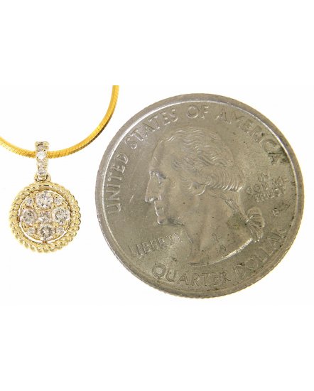 ROUND CLUSTER DIAMOND PENDANT (VP282)