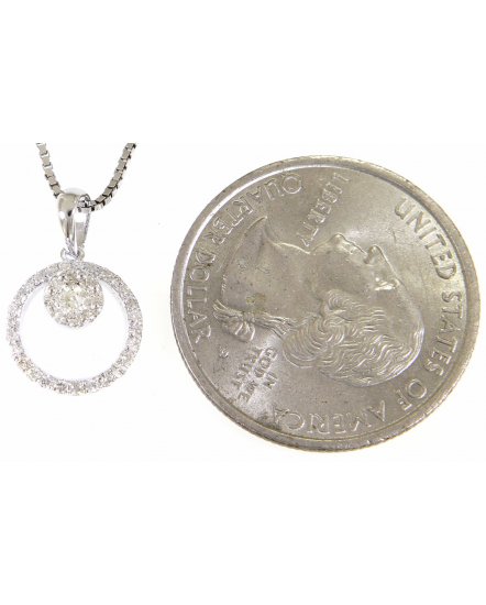 ROUND CLUSTER  DIAMOND PENDANT (VP331)