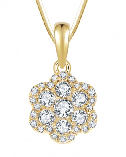 FLORAL STYLE DIAMOND PENDANT (VP335)