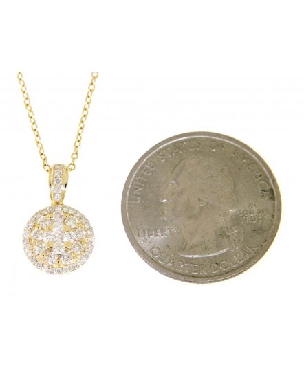 ROUND CLUSTER DIAMOND PENDANT (VP346)