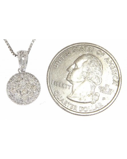 ROUND CLUSTER DIAMOND PENDANT (VP346)