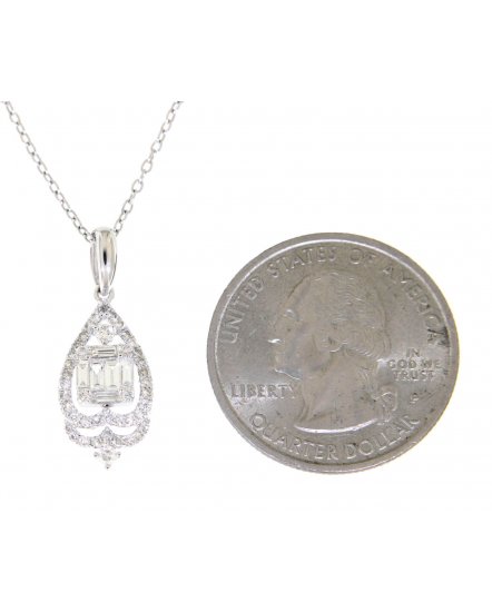 LEAF STYLE DIAMOND PENDANT (VP366)