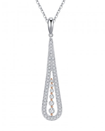PEAR STYLE DIAMOND PENDANT (VP376)