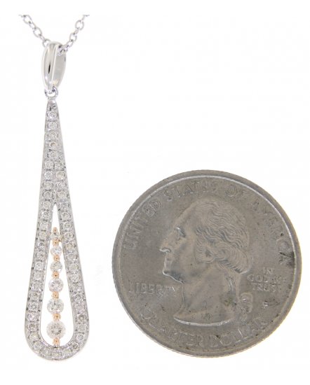 PEAR STYLE DIAMOND PENDANT (VP376)