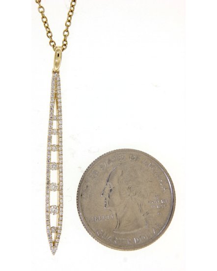 STRAIGHT BAR DIAMOND PENDANT (VP378)