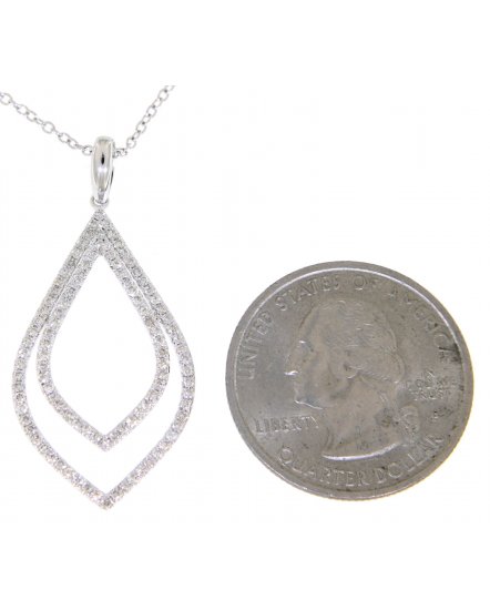 LEAF STYLE DIAMOND PENDANT (VP386)
