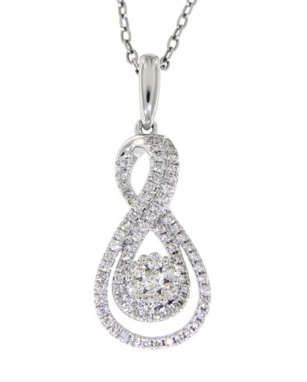 PEAR STYLE DIAMOND PENDANT (VP393)