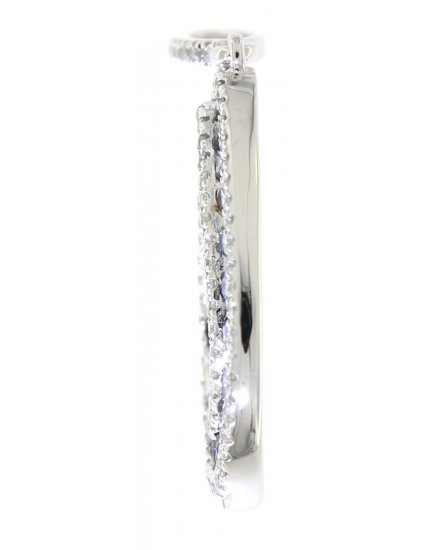 PEAR STYLE SAPPHIRE DIAMOND PENDANT (VP394)