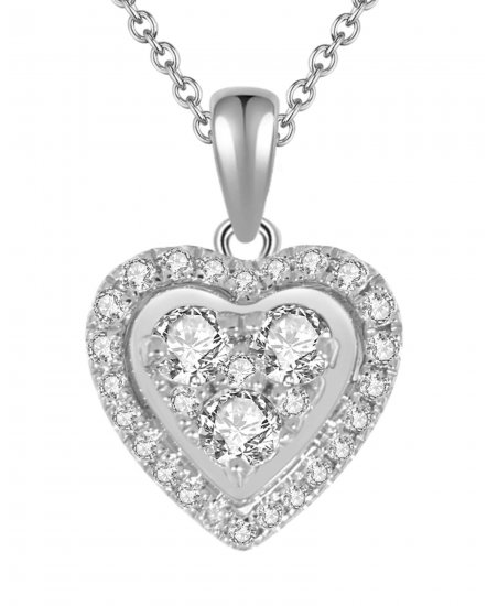 HEART DIAMOND PENDANT (VP398)