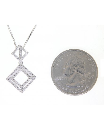 SQUARE DIAMOND PENDANT (VP400)
