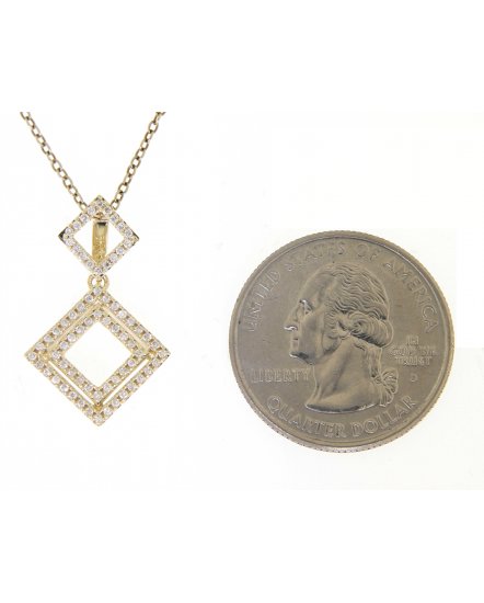 SQUARE DIAMOND PENDANT (VP400)