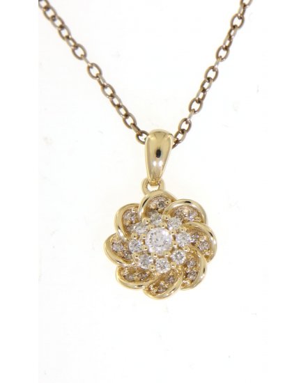 FLORAL STYLE DIAMOND PENDANT (VP408)