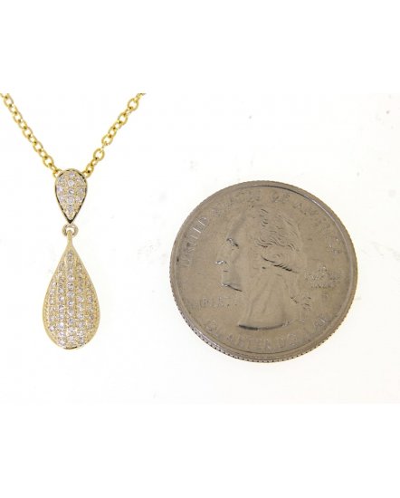 PEAR STYLE DIAMOND PENDANT (VP415)